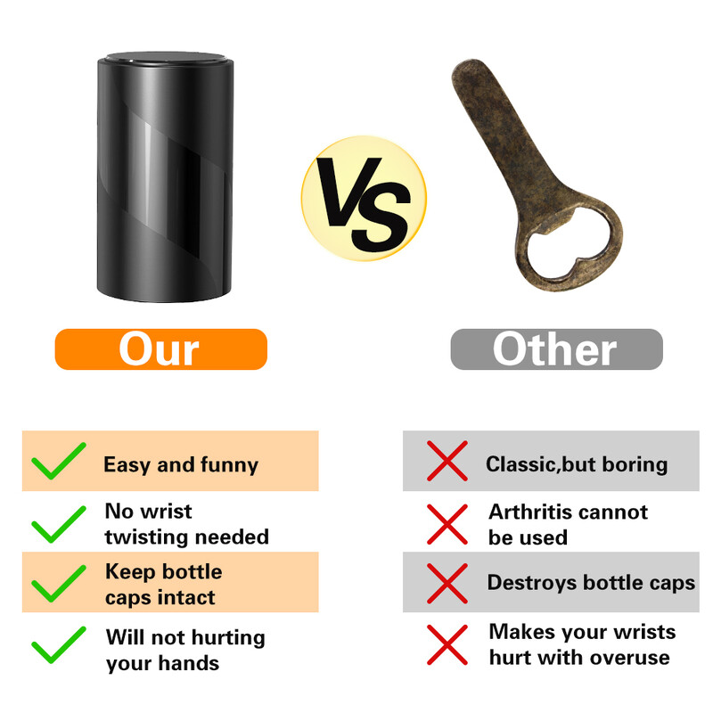 1/2 vnt. Automatinis alaus butelių atidarytuvas Nešiojamas magnetinis alaus butelio dangtelio gaudiklis, nustumiamas alaus atidarytuvas namų virtuvės baro įtaisams