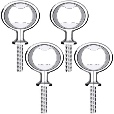 Ανοιχτήρι μπουκαλιών Κενό DIY Ανοιχτήρι μπύρας Ανοξείδωτο επίπεδο Άνοιγμα μπουκαλιών Ανοιχτήρι μπύρας με σπείρωμα 4 τμχ