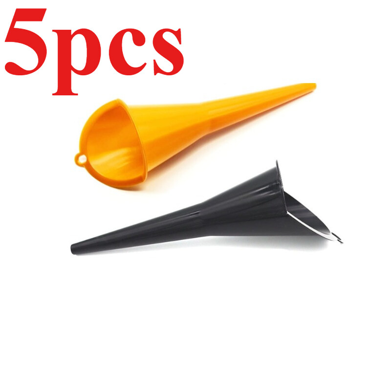 5 tk õlilehter väikese kaliibriga suu pikk suu pritsmekindel plastikust autoosad mootorratta bensiini tankimise tööriistad õli täitmine