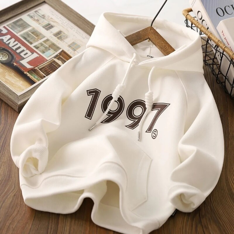 3-15 G Bērnu džemperis ar kapuci korejiešu versija, brīvā laika zēnu un meiteņu sporta džemperis, jauns pusaudžu zēnu džemperis ar kapuci