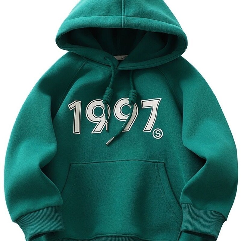 3-15 G Bērnu džemperis ar kapuci korejiešu versija, brīvā laika zēnu un meiteņu sporta džemperis, jauns pusaudžu zēnu džemperis ar kapuci