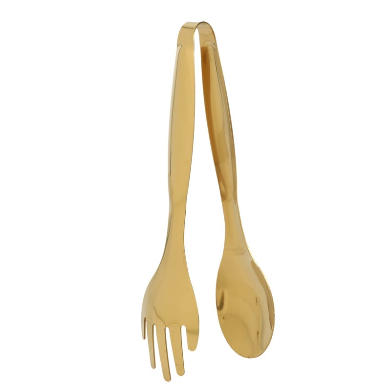 Nerūdijančio plieno maisto žnyplės Auksinės virtuvės reikmenys savitarnos kepimo įrankiai Grilio spaustukai Duonos kepsnių žnyplės