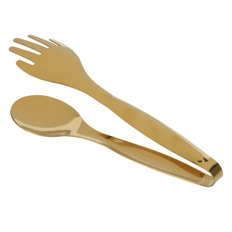 Nerūdijančio plieno maisto žnyplės Auksinės virtuvės reikmenys savitarnos kepimo įrankiai Grilio spaustukai Duonos kepsnių žnyplės