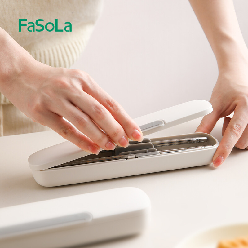 Set de bețișoare și linguri FaSoLa din oțel inoxidabil Veselă portabilă pentru camping în aer liber Set de tacâmuri de călătorie