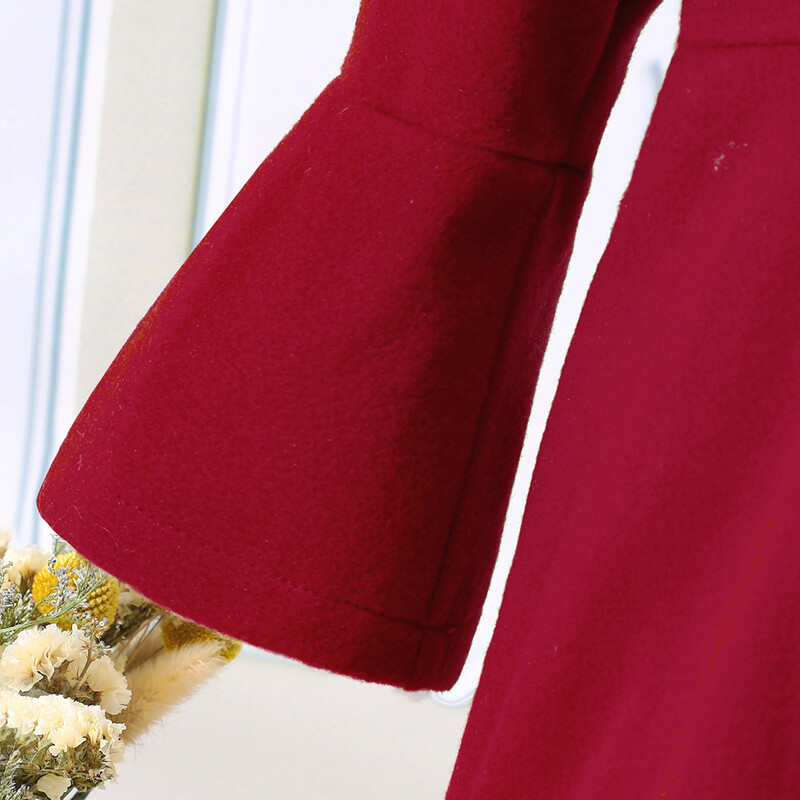 Mergaičių rudeninis ir žieminis naujas kratinys kailio apykaklė vienspalvis kailinis + beretė