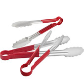 Nerūdijančio plieno silikoninės virtuvės žnyplės ilgos BBQ žnyplės maisto žnyplės su silikonu dengta rankena 9/12/14/16 colių