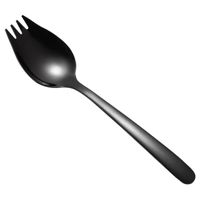 Vaisių šakutės šaukštas nerūdijančio plieno ledų salotų desertas stalo reikmenys pyragas užkandis salotos šakutė šaukštas 2 viename spalvingi Bento priedai