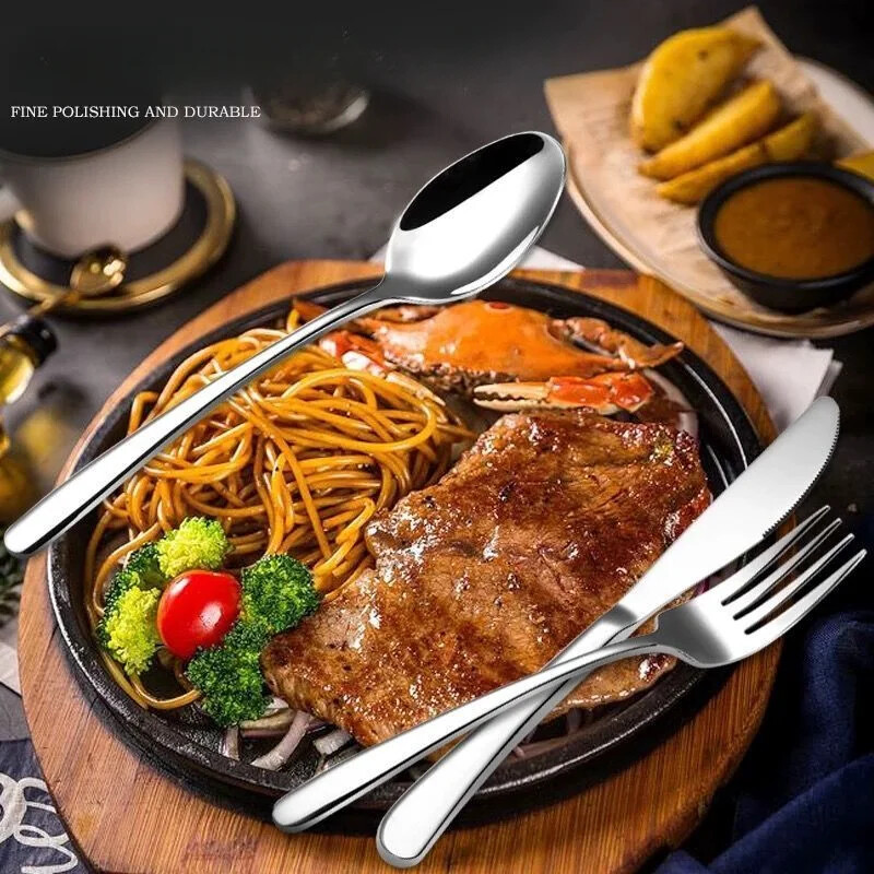 Pārnēsājams nerūsējošā tērauda galda piederumu uzvalks ar glabāšanas kasti Irbulīši Dakša Karote Nazis Ceļojumu galda piederumu komplekts Kempinga galda piederumi