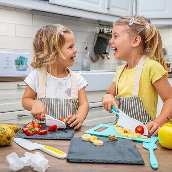 11/13/17PCS Παιδικά σετ μαγειρικής Real Cooking Montessori Kitchen Tools for Toddlers Kids Safe Knives for 2/3/4/5/6/7/8 Years