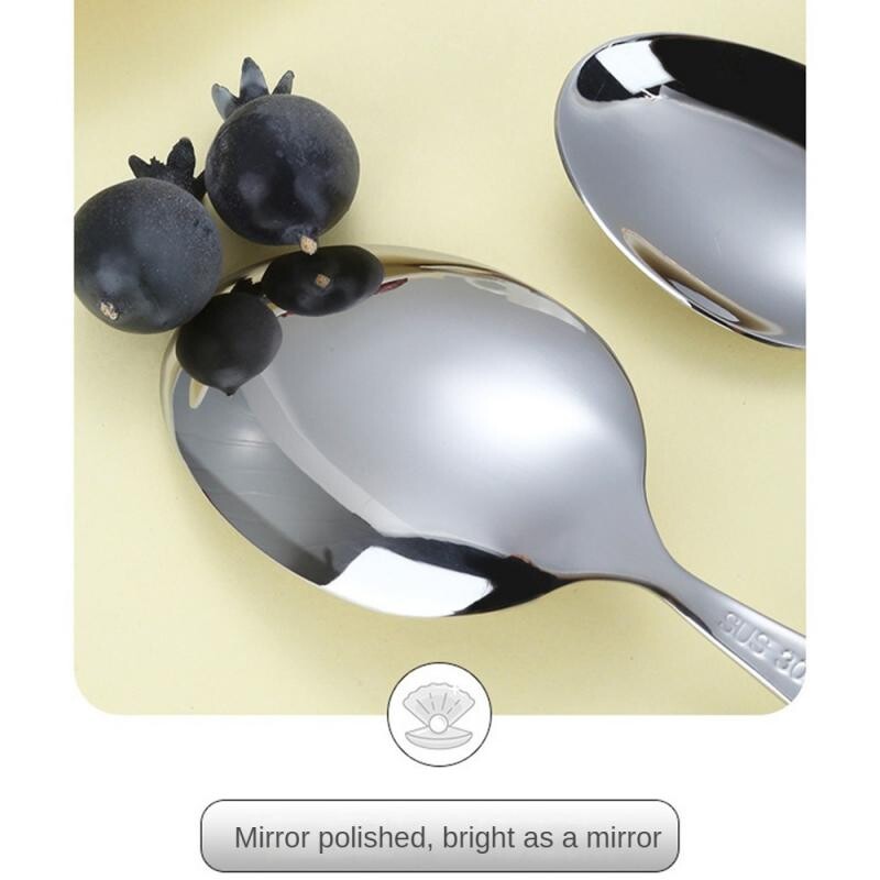 Oțel inoxidabil 304 lingură cu furculiță de lux ușor din ceramică creativă cu mâner perlat Tacâmuri de uz casnic Restaurante Cubiertos multifuncțional