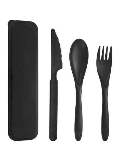 1/2/4 vnt Plastikinių stalo įrankių stalo įrankių rinkinys restoranui namų virtuvei kelionėms darbui iškylai stovyklavimui daugkartinio naudojimo