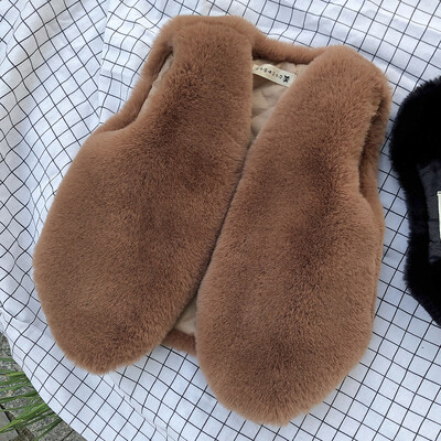 Βρεφικά κορίτσια από ψεύτικη γούνα γιλέκο Χριστουγεννιάτικο χειμωνιάτικο Παιδικό γιλέκο Παιδικό ζεστό παλτό Βρεφικό αμάνικο παλτό Εξωτερικά ρούχα