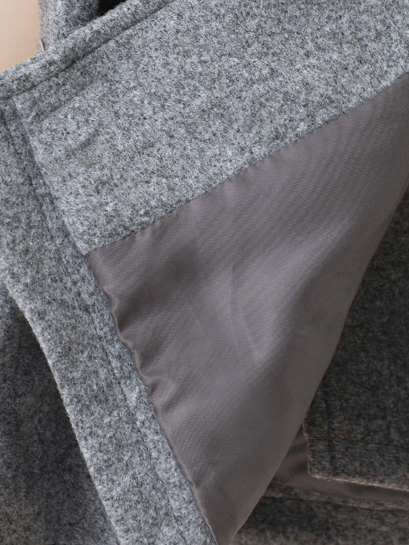 Mergaičių rudeninis ir žieminis naujas madingas britiško stiliaus paltas su kailine apykakle, peteliške, vilnoniu paltuku ir kepure