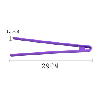 Силиконови щипки за хляб Нехлъзгаща се сервировка Барбекю салата Щипка Дълга дръжка Скоба за пържола Домашна кухня Инструменти за готвене Аксесоари