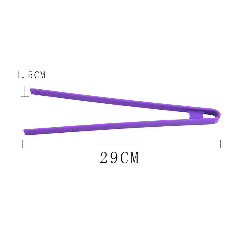 Clestă din silicon pentru alimente pentru pâine, anti-alunecare, pentru servire, grătar, clemă pentru salată, mâner lung, clemă pentru friptură, pentru casă, bucătărie, unelte de gătit, accesorii