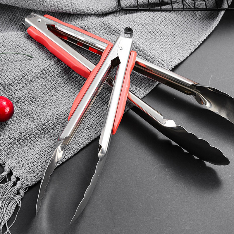 Κλιπ φτυαριού τηγανίσματος από ανοξείδωτο ατσάλι Πολυλειτουργικές λαβίδες μπριζόλας μπάρμπεκιου Τηγανίζοντας σπάτουλα ψαριού Κλιπ ψωμιού Κλιπ οικιακής κουζίνας