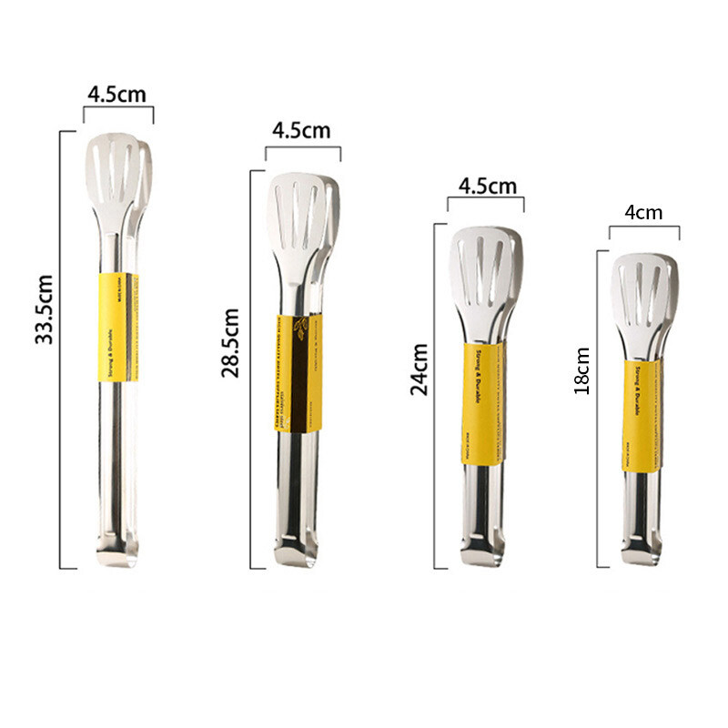 Κλιπ φτυαριού τηγανίσματος από ανοξείδωτο ατσάλι Πολυλειτουργικές λαβίδες μπριζόλας μπάρμπεκιου Τηγανίζοντας σπάτουλα ψαριού Κλιπ ψωμιού Κλιπ οικιακής κουζίνας