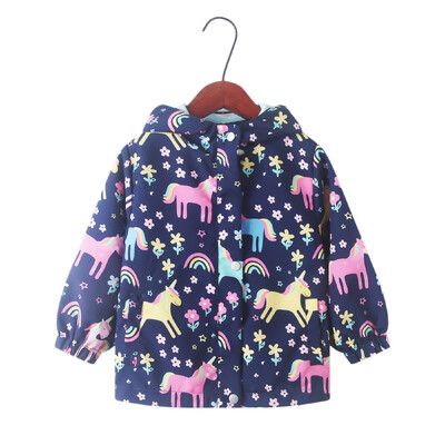 Νέα φθινοπωρινά ρούχα 2024, κοριτσίστικα καμπαρντίνα, ποιοτικά αδιάβροχα κινούμενα σχέδια με κουκούλα σχολικά παιδικά μπουφάν καθημερινά 3-10 ετών