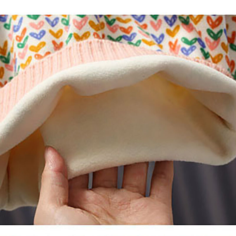 MILANCEL Παιδικό φθινοπωρινό πουλόβερ για κορίτσια Γλυκό φλις με επένδυση αγάπης πλεκτά Παιδικά 1-7T Χαριτωμένο πλεκτό πουλόβερ μόδας