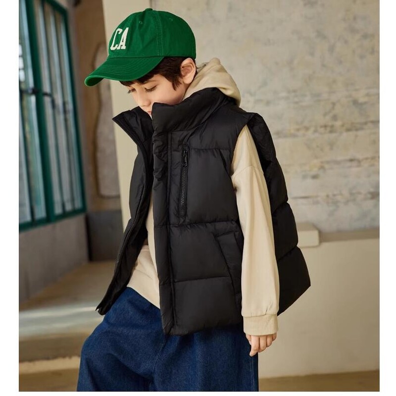 Toamnă băieți din puf vestă iarnă nouă fete îngroșați vestă pentru copii îmbrăcăminte exterioară vestă copii adolescenți jachete din bumbac vestă pentru 4-12 ani