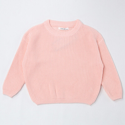 Χαλαρά παιδικά πουλόβερ για αγόρια κορίτσια Μακρυμάνικα μονόχρωμα πουλόβερ πλεξίματος Φθινοπωρινά χειμωνιάτικα πουλόβερ για μωρά για αγόρια