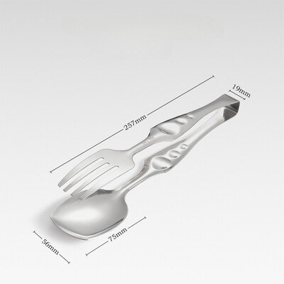 1gab Āra nerūsējošā tērauda pārtikas saspraude kempinga galda piederumi virtuves piederumi karotes irbulīši ledus kubi klips grila klipsis