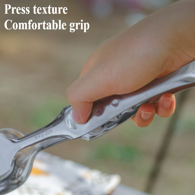 1gab Āra nerūsējošā tērauda pārtikas saspraude kempinga galda piederumi virtuves piederumi karotes irbulīši ledus kubi klips grila klipsis