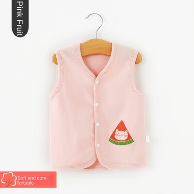 Βρεφικό γιλέκο Ανοιξιάτικο και Φθινόπωρο Λεπτό Βαμβακερό για κορίτσια Sweetheart Waistwear Neonatal Belly Care Boys' Horse Jacket Παιδικό γιλέκο