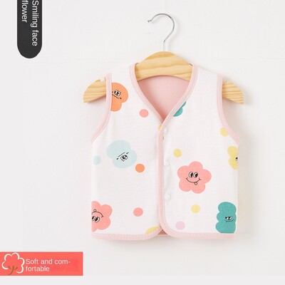 Βρεφικό γιλέκο Ανοιξιάτικο και Φθινόπωρο Λεπτό Βαμβακερό για κορίτσια Sweetheart Waistwear Neonatal Belly Care Boys' Horse Jacket Παιδικό γιλέκο