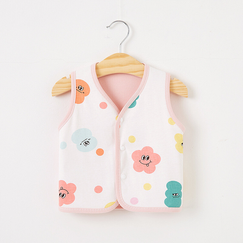 Βρεφικό γιλέκο Ανοιξιάτικο και Φθινόπωρο Λεπτό Βαμβακερό για κορίτσια Sweetheart Waistwear Neonatal Belly Care Boys' Horse Jacket Παιδικό γιλέκο