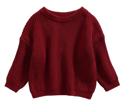 Citgeett Φθινόπωρο 0-5 ετών Παιδικά Μωρά Αγόρια Κοριτσίστικα Πουλόβερ Χειμώνας Ζεστό Παχύ Μαλακό Πλεκτό Μασίφ Μακρυμάνικα Μπλουζάκια Πουλόβερ