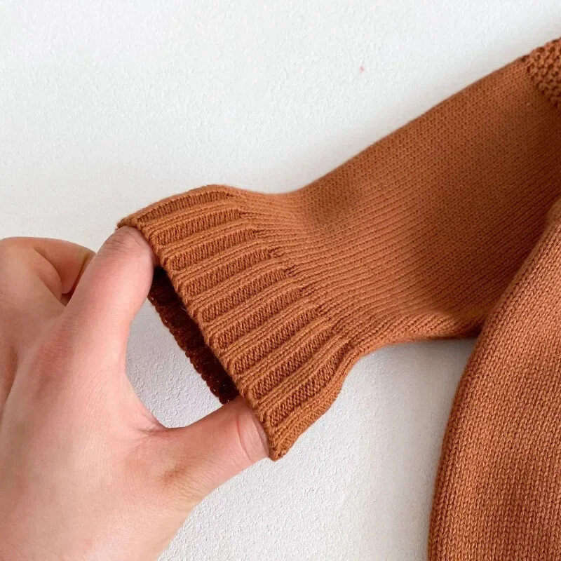 2024 m. rudens ir žiemos korėjiečių vaikiškas laisvas megztinis berniukams mergaitėms kūdikių megztinis megztinis su vėžliuku storas megztinis ilgomis rankovėmis