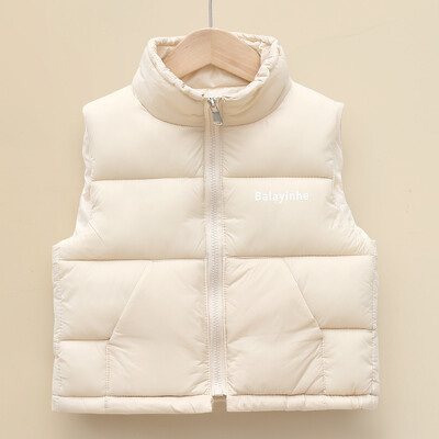 Vestă din bumbac casual coreeană pentru băieți și fete, primăvară, toamnă, iarnă, haină îngroșată impermeabilă pentru copii, super moale, confortabilă