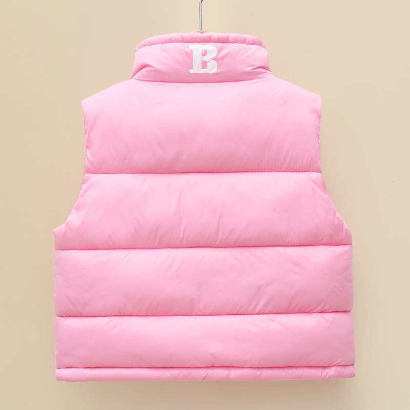 Vestă din bumbac casual coreeană pentru băieți și fete, primăvară, toamnă, iarnă, haină îngroșată impermeabilă pentru copii, super moale, confortabilă