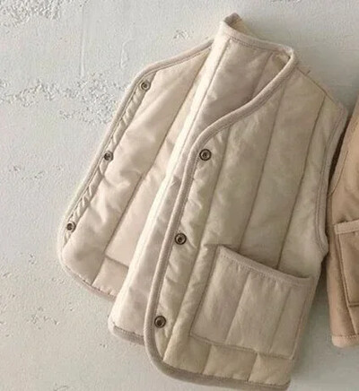 Φθινοπωρινό χειμωνιάτικο παιδικό γιλέκο Παιδικό γιλέκο για αγόρια για κορίτσια μωρό γιλέκο με επένδυση