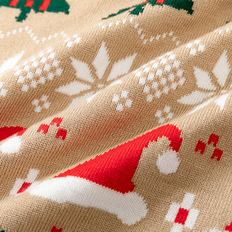 Kalėdinis megztinis su apatiniu džemperis Žiema berniukams Kalėdoms Šiltas medvilninis megztinis Vaikams Trikotažo drabužiai Rudens vaikų spaudiniai 2-6 metų mezginiai