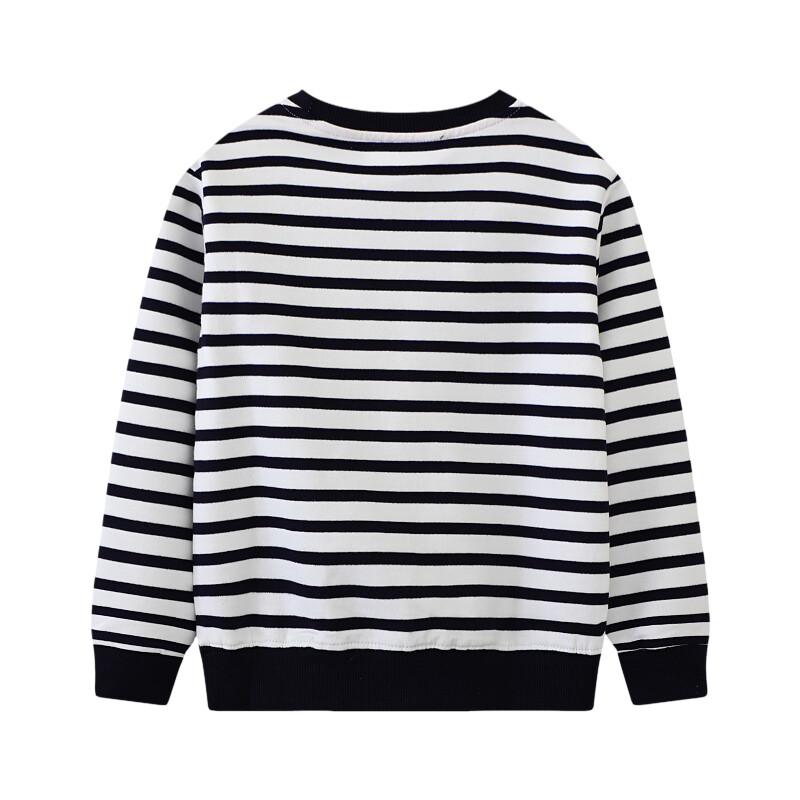 Little Manen Pavasaris Ruduo Vaikiški Drabužiai Kūdikiams Berniukai Animaciniai filmukai Siuvinėti Automobiliniai Megztiniai Medvilniniai Dryžuoti Vaikiški Viršutiniai Berniukams Viršutiniai su gobtuvu