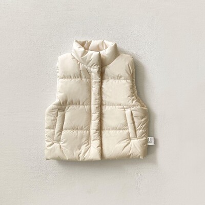 Χειμώνας 2024 Νέο μωρό αμάνικο ζεστό γιλέκο Βρεφικό τζάκετ με επένδυση βαμβακερό παιδικό χοντρό καθημερινό παλτό αγόρι για κορίτσια με ζιβάγκο αντιανεμικό γιλέκο