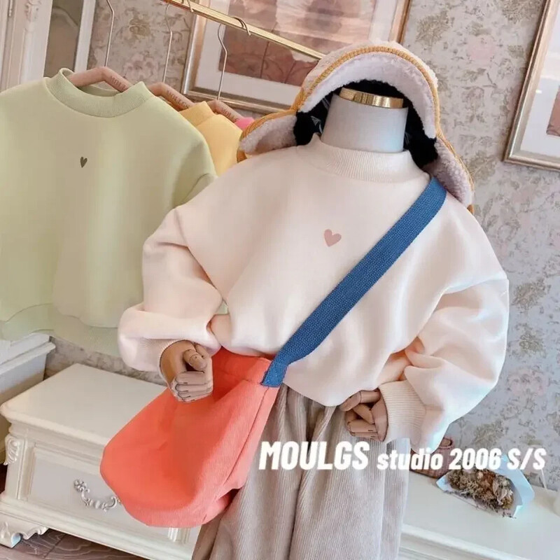 Bērnu džemperis rudens un ziemas silts flīsa bērnu apģērbs meiteņu tops mazuļu zēniem biezs džemperis