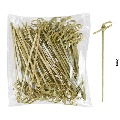 100 τεμ. Μιας χρήσης οδοντογλυφίδες τροφίμων από μπαμπού με φρούτα και χαριτωμένα αρκουδάκια για μπουφέ κέικ κοκτέιλ πιρούνι φρούτων για ντεκόρ για πάρτι στη Χαβάη