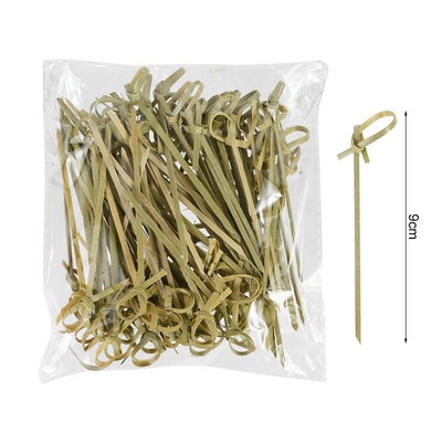 100 τεμ. Μιας χρήσης οδοντογλυφίδες τροφίμων από μπαμπού με φρούτα και χαριτωμένα αρκουδάκια για μπουφέ κέικ κοκτέιλ πιρούνι φρούτων για ντεκόρ για πάρτι στη Χαβάη