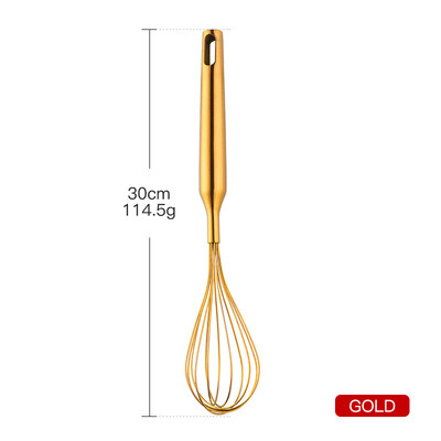 Χρυσά μαγειρικά σκεύη από ανοξείδωτο ατσάλι Εργαλεία μαγειρικής σπάτουλα Φτυάρια Turner κουτάλα Τρυπητό φίλτρο πατάτας Mashers Κουζινικά σκεύη