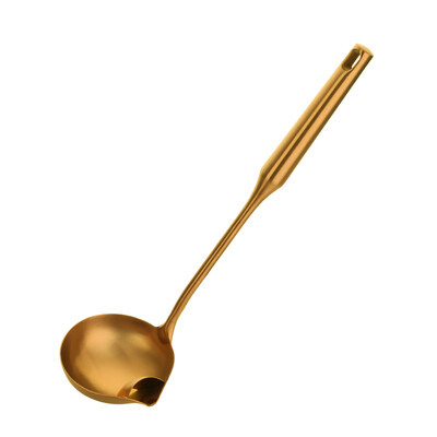 Χρυσά μαγειρικά σκεύη από ανοξείδωτο ατσάλι Εργαλεία μαγειρικής σπάτουλα Φτυάρια Turner κουτάλα Τρυπητό φίλτρο πατάτας Mashers Κουζινικά σκεύη