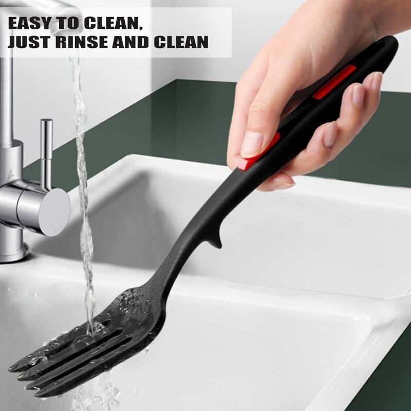 Furculițe flexibile din silicon Furculiță de gătit multifuncțională din silicon Instrumente de gătit rezistente la căldură Furculiță flexibilă din silicon Furculiță pentru tăiței