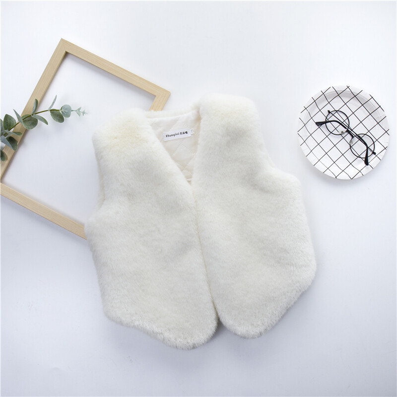 2022 téli lányok divat műszőrme mellény Bay Kids meleg mellény