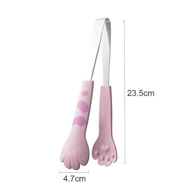 Katės letenos formos žnyplės BBQ kepimo žnyplės, skirtos BBQ batonams kepti ant grotelių saldumynams cukrui