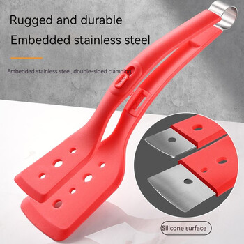 Gadgets κουζίνας BBQ Grip Flip Tongs Αβγών Σπάτουλα Κρέας Μπριζόλα Λαβίδες Σπάτουλα Σφιγκτήρας Pancake Fried Turners Αξεσουάρ κουζίνας