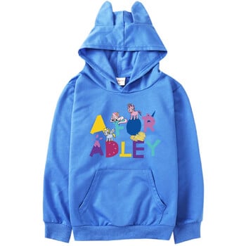 A for Adley Hoodie Kids Μπουφάν με κουκούλα HipHop πουλόβερ για μωρά αγόρια Harajuku Φούτερ για νήπια για κορίτσια