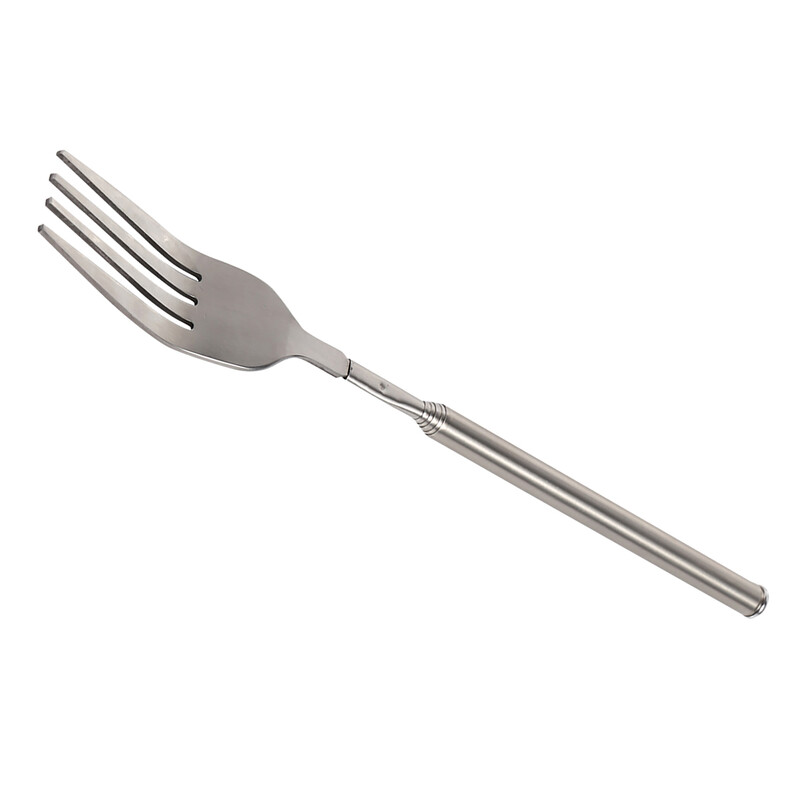 BBQ villa Grill teleszkópos meghosszabbítható vacsora gyümölcs desszert hosszú nyelű villa rozsdamentes acél evőeszköz Teleszkópos villa meghosszabbítható villa