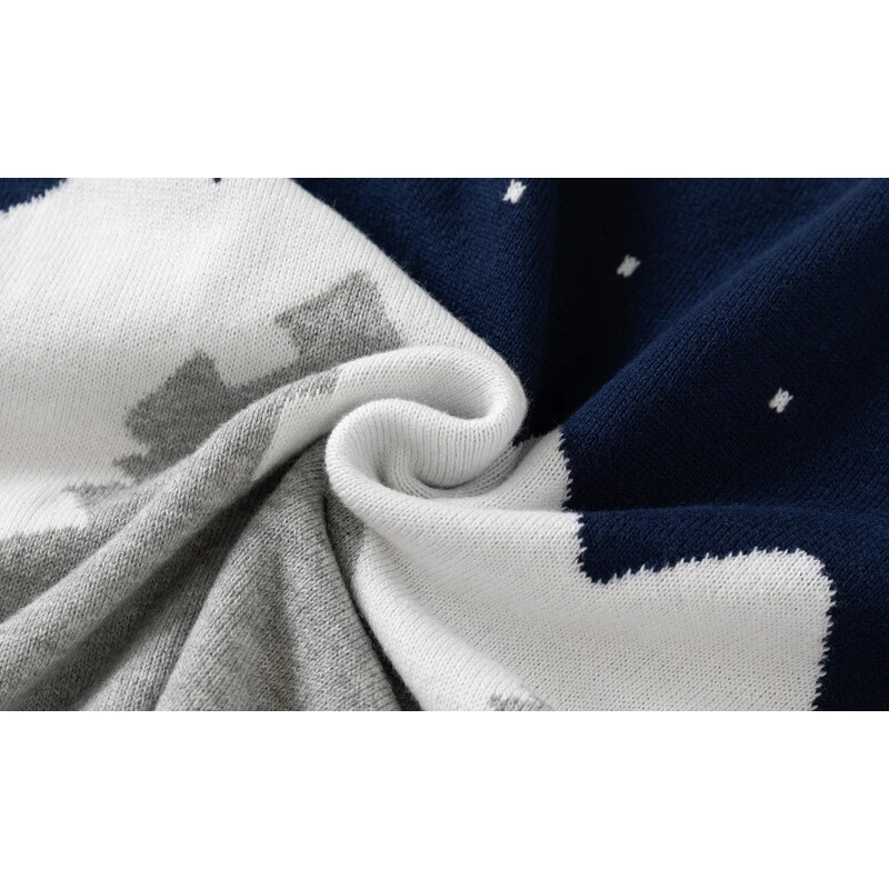 2-8T mažylio megztinis berniukui žieminiai drabužiai šilti stori megztiniai ilgomis rankovėmis trikotažas Mielas laisvas apranga